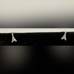 Sterling Silver Eiffel Tower Earrings